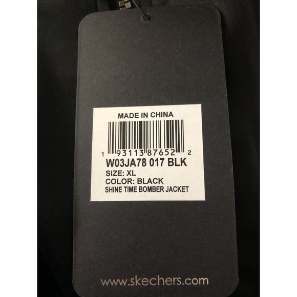 Skechers Women's Shine Time Bomber Jacket XL - Picture 4 of 7